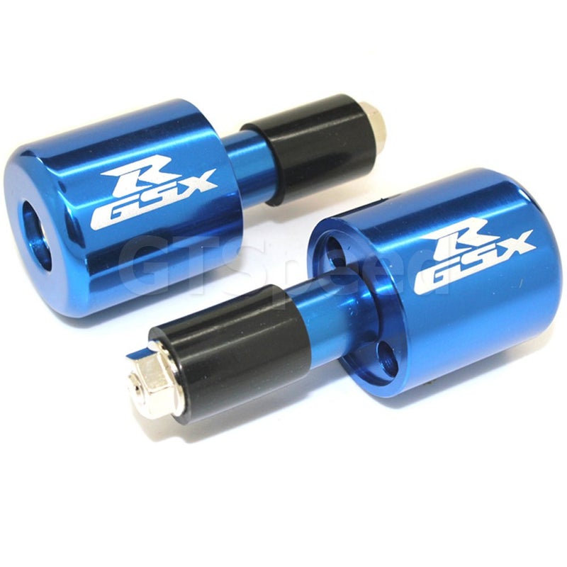 GT-Speed Blue "GSXR" Bar Ends for Suzuki GSXR 600 750 1000 1100 TL1000 SV650 SV1000S Hayabusa Katana 600 750 Bandit 1200 (READ Product description for Model & Year spcification) - Image 2